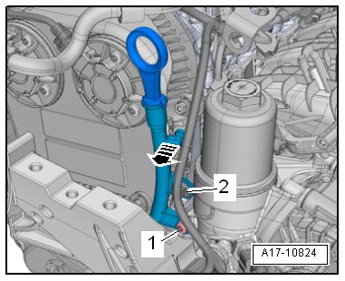 Removing the N205 and N318 camshaft adjustment valves
